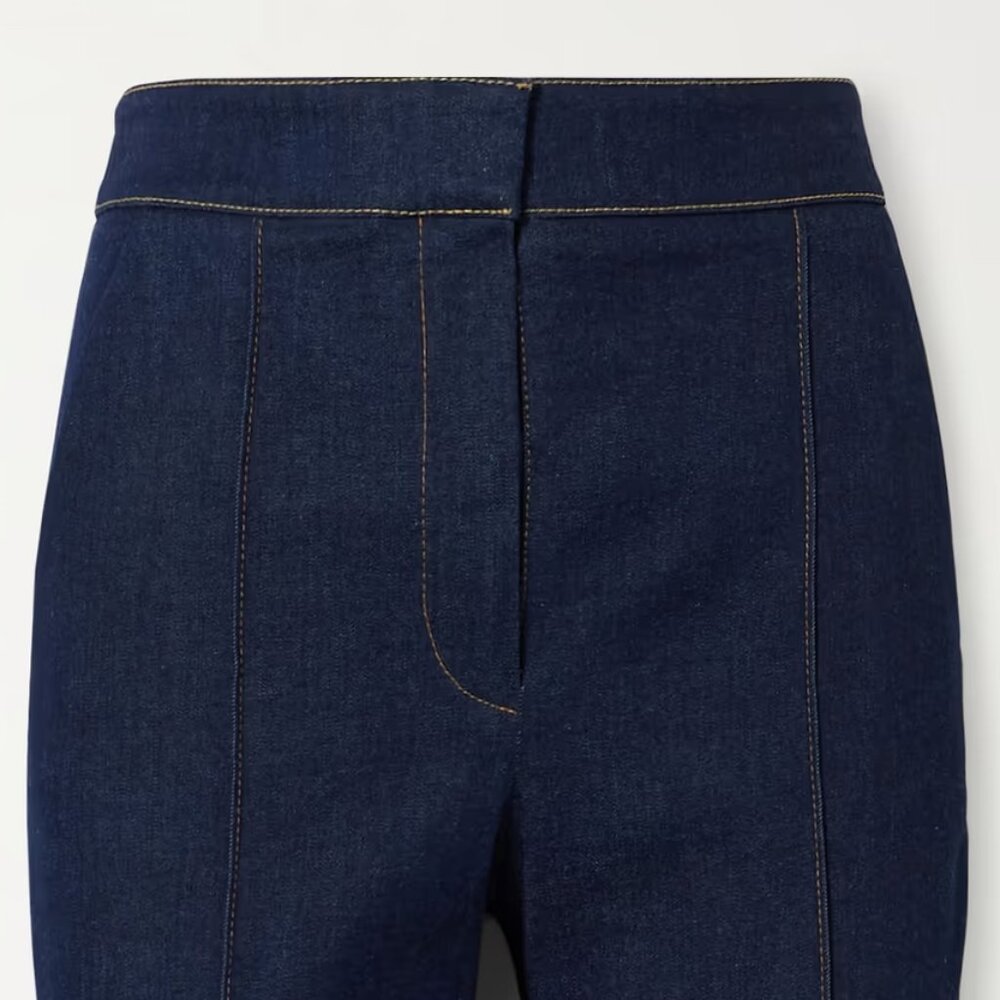 NWT Veronica Beard Tani Denim Jean Pant Dark Oxford wash Sz 10 - Picture 4 of 7